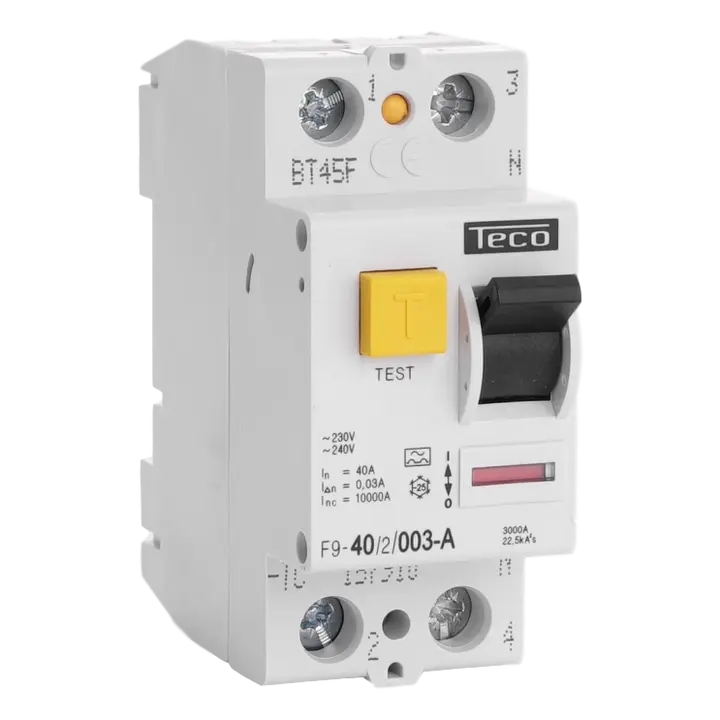 TECONEX: DIFFERENTIEELSCHAKELAAR  2P 40A 30MA TYPE A 