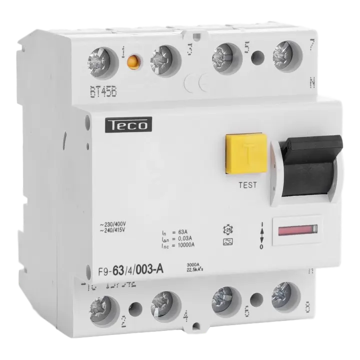 TECONEX: DIFFERENTIEELSCHAKELAAR  4P 40A 30MA TYPE A 