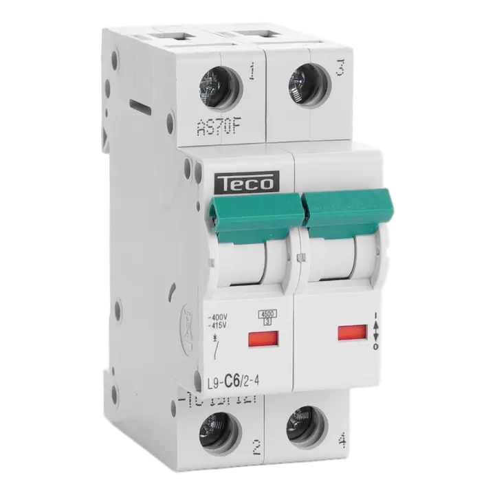 TECONEX: AUTOMAAT TC 2P 6A 4,5KA C