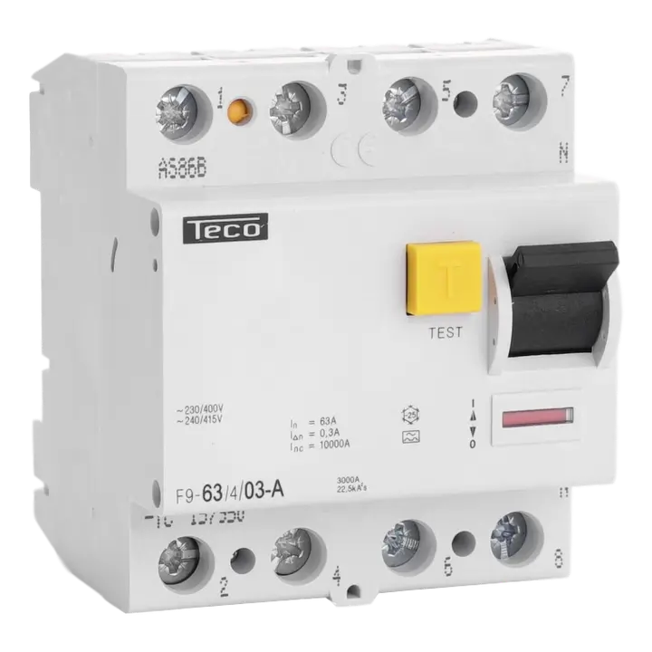 TECONEX: DIFFERENTIEELSCHAKELAAR  4P 63A 300MA TYPE A 