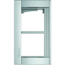 BTICINO: KADER MET MODULEHOUDER 2 MODULES ALL METAL